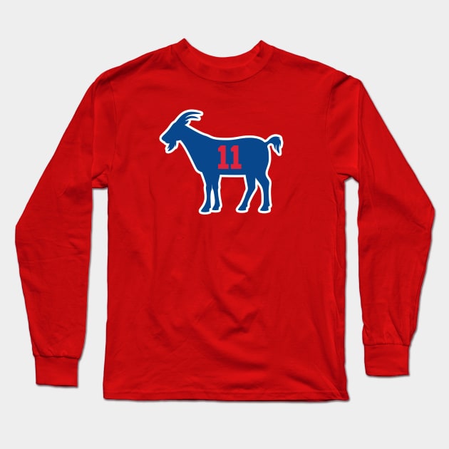 DET GOAT - 11 - Red Long Sleeve T-Shirt by KFig21